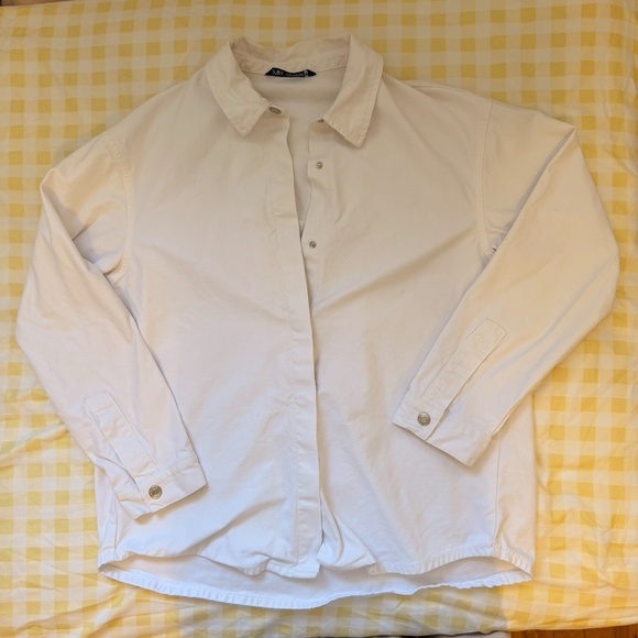 ZARA - 100% COTTON DENIM JACKET - XS - Picture 7 of 11